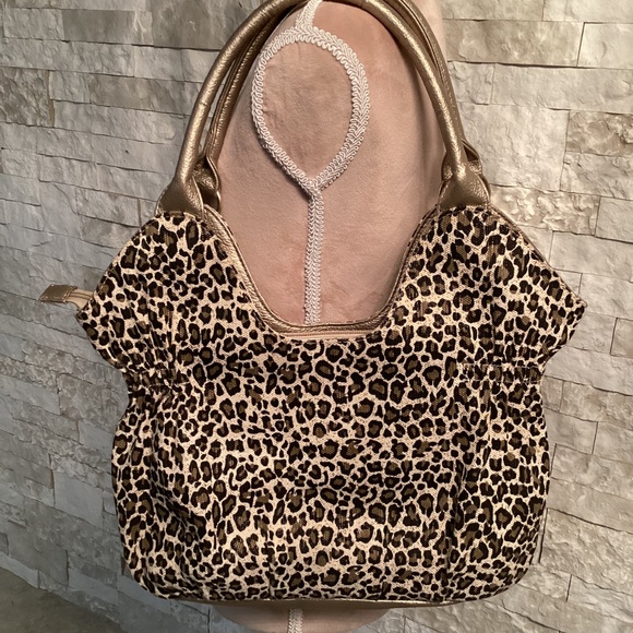 Minicci Leopard Print Satchel Handbag - Picture 3 of 14